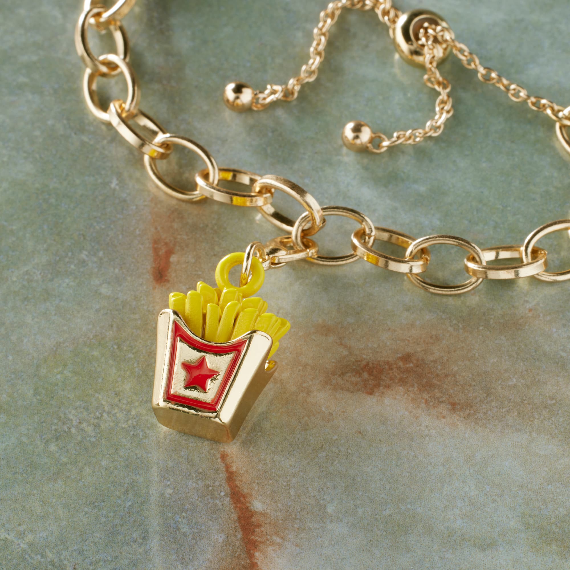 12 Pack: Fast Food Fries Charm by Bead Landing™
